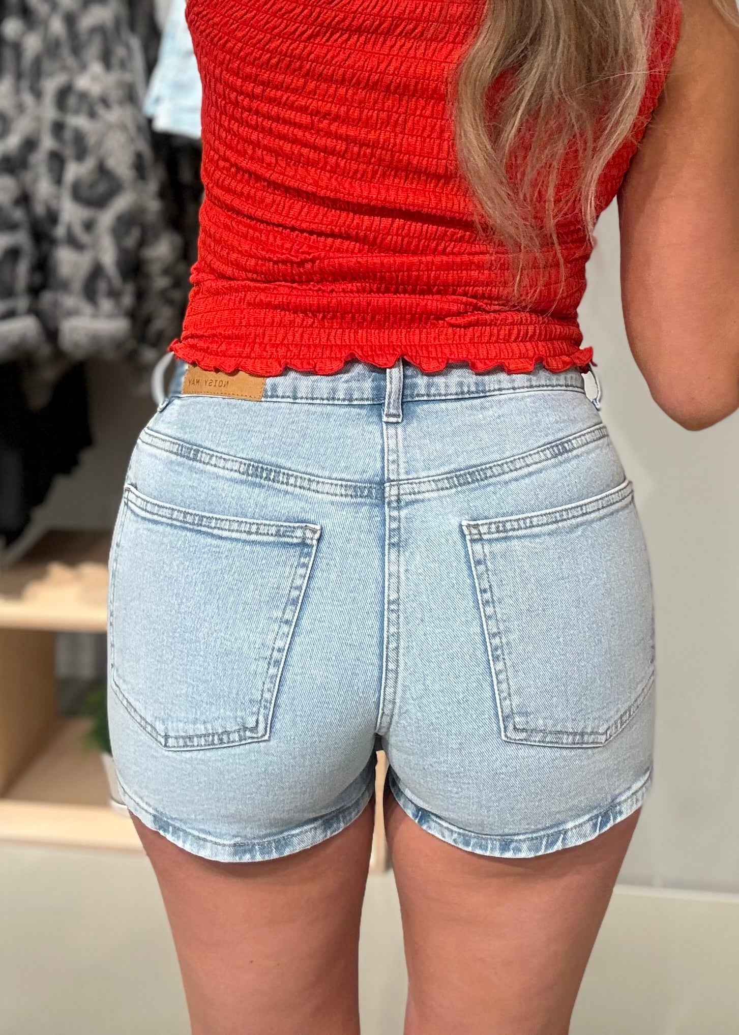 NMNOAMI Short Skirt - Light Blue Denim
